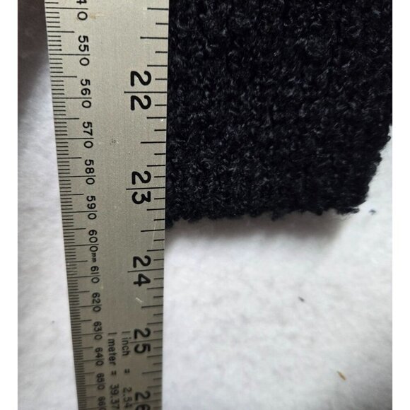 Aiami Colorblock Hooded Knit Open Cardigan w/ Fringe Hem Grey, Burgundy, Black S - Picture 8 of 8